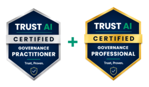 Trust AI Governance Pathway Bundle combining TAIGP and TAIGPro certified badges